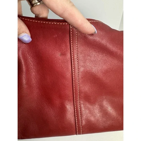 Coach Legacy Red Leather Hobo Shoulder Bag Purse 9566 - Picture 12 of 12